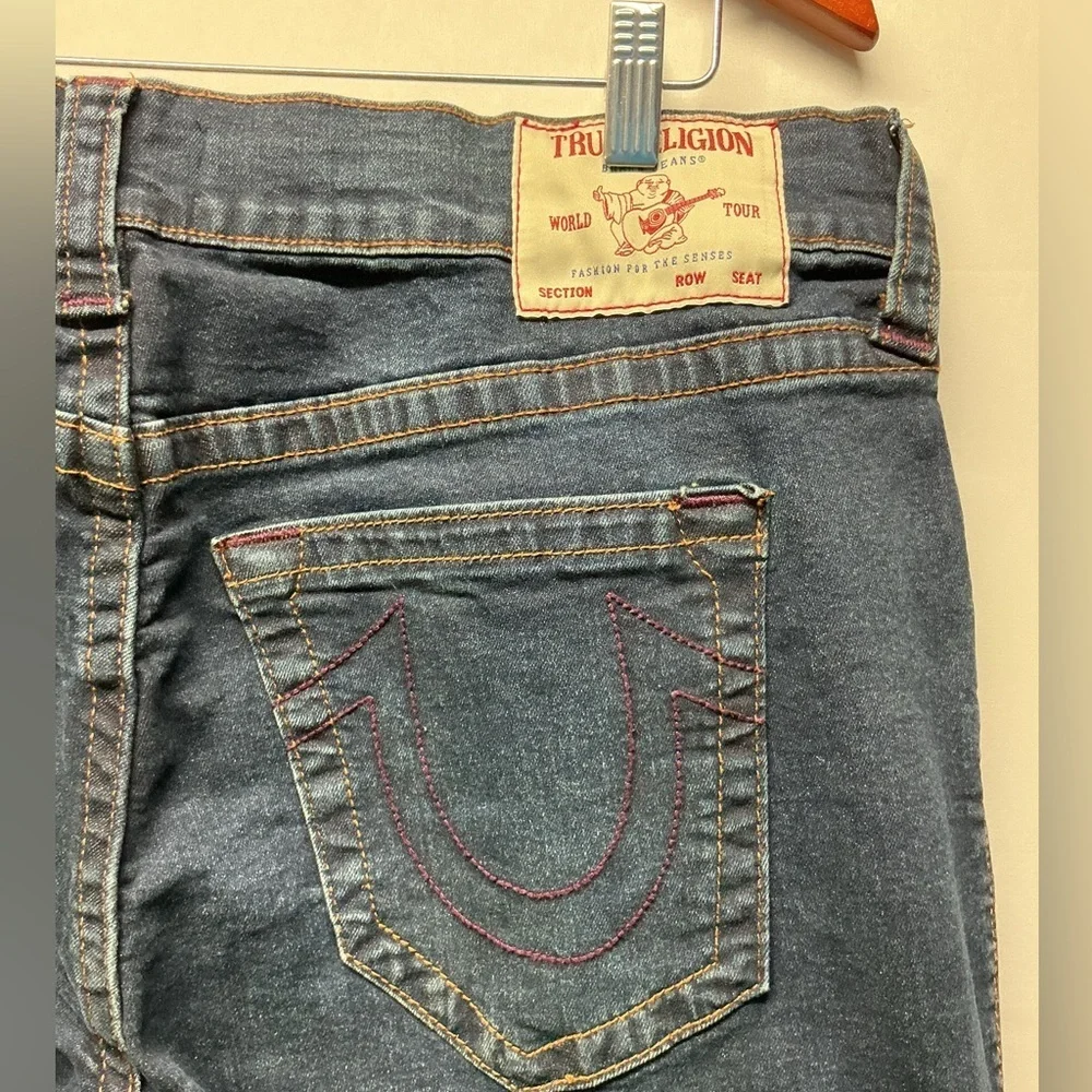 True Religion Geno Relaxed Slim Stretch Jeans Men’s 36 Dark Wash Denim